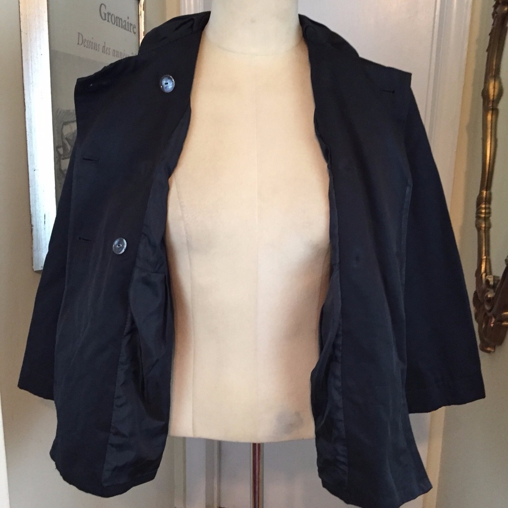 Mossimo Black Jacket Stretch L Double Breasted - image 8